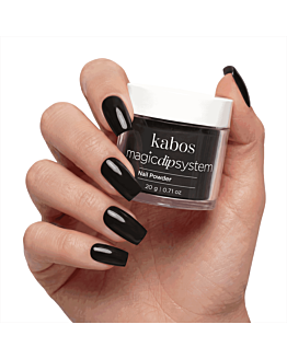 Kabos Magic Dip System Proszek do manicure tytanowego, 003 Classic Black 20 g