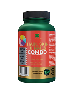 Lanco Nutritions Hair Skin & Nails Combo, na włosy skórę i paznokcie, 60 kaps.