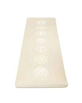 Yogi & Yogini Mata do jogi Premium TPE 5 mm Chakra beżowy