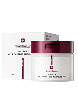 Centellian24 Madeca Mela Capture Ampoule Pad, płatki kosmetyczne z rozjaśniającym serum do twarzy, 60 szt