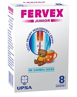 Fervex Junior 280mg+100mg+10mg saszetki 
