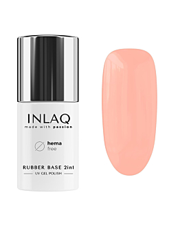 INLAQ Baza Kauczukowa Hybrydowa Rubber Base, Nude, 6 ml