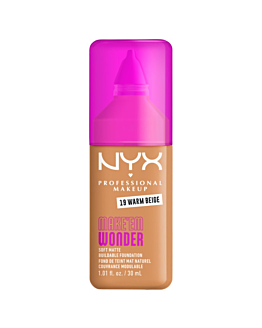 NYX Professional MakeUp Make'Em Wonder podkład do twarzy z długotrwałym kryciem 19 Warm Beige, 30ml
