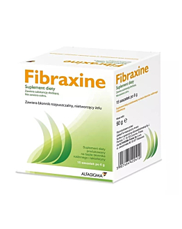 Fibraxine, Preparat na zaparcia, Saszetki