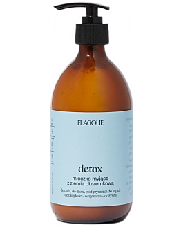 Flagolie Detox Mleczko myjące z ziemią okrzemkową