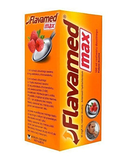 Flavamed Max 30 mg/5 ml Syrop o smaku malinowym 