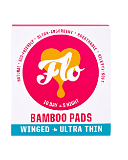 Flo Podpaski higieniczne bambusowe BIO (10 podpasek na dzień + 5 podpasek na noc) 