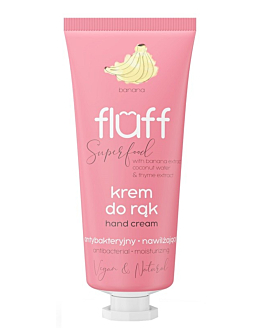 Fluff Krem do rąk Antyseptyczny Nawilżający Banan