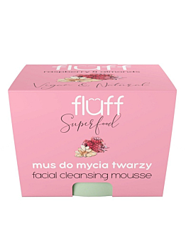 Fluff Myjący Mus do twarzy, Maliny z Migdałami