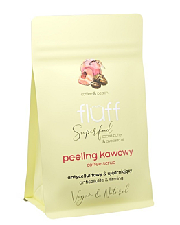 Fluff Suchy Peelling Kawowy Kawa i Brzoskwinia