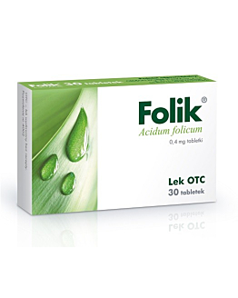 Folik 0,4 mg kwas foliowy tabletki