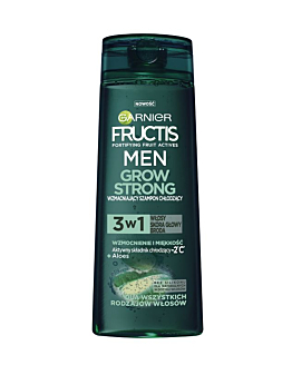 Fructis Men Grow Strong Szampon do włosów 3w1 Aloe