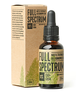 Full Spectrum Olejek Konopny CBD+CBDA 12%, Płyn, 30 ml