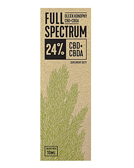 Full Spectrum Olejek Konopny CBD+CBDA 24%, Płyn, 10 ml
