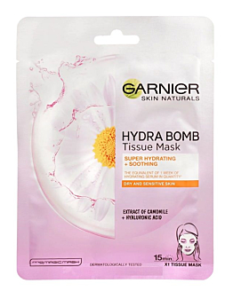 Garnier Skin Naturals Moisture Bomb Łagodząca maska w płachcie 