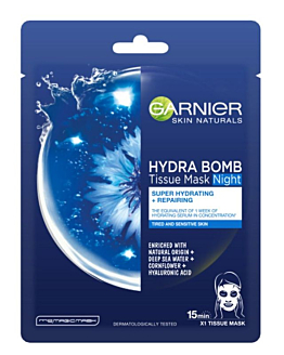 Garnier Skin Naturals Moisture Bomb Night Maska w płachcie 