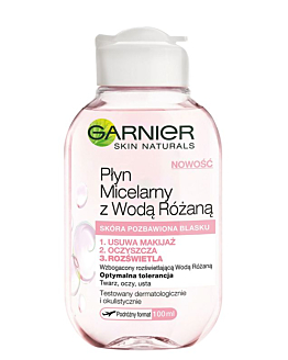 Garnier Skin Naturals Płyn micelarny z wodą różaną, 100 ml