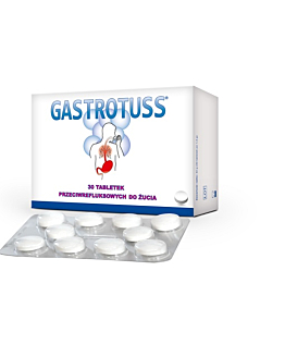Gastrotuss, Łagodzenie objawów refluksu żołądkowo-przełykowego, Tabletki do żucia