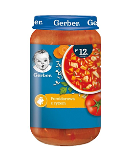 Gerber Obiad Zupka Pomidorowa z Ryżem