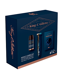 Gillette Zestaw King Stylemaster + Moist + Ręcznik