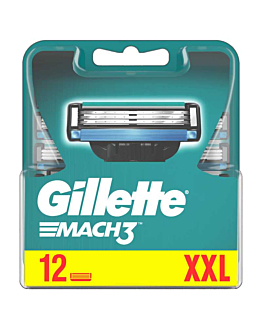 Gillette Mach 3 Lame di Ricambio 12 pz