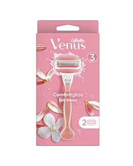 Gillette Venus Comfortglide Breeze Spa Rasoio + 2 Lame di Ricambio