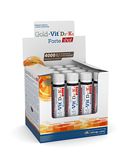 Olimp Gold-Vit D3+K2 Forte Shot, Smak cytrynowy, Płyn