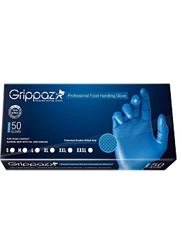 Grippaz, Rękawice nitrylowe niebieskie, Rozmiar XXXL