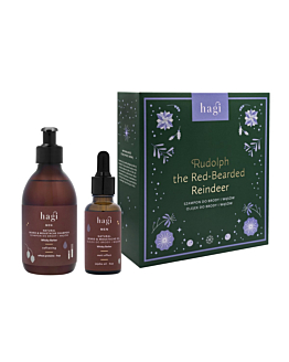 Hagi Rudolf the Red-Bearded Reindeer Set di Prodotti per la Cura della Barba
