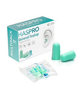 Haspro Multi Stopery do uszu piankowe, Kolor miętowy