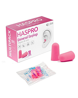 Haspro Multi Stopery do uszu piankowe, Kolor r&oacute;żowy