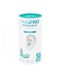 Haspro Tube, Stopery do uszu piankowe, Kolor miętowy