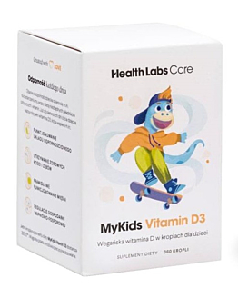 Health Labs MyKids Vitamin D3, Wegańska witamina D w kroplach dla dzieci