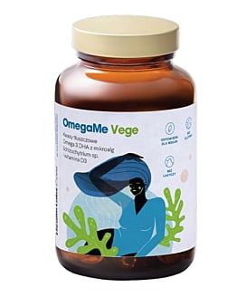 Health Labs Care OmegaMe Vege Kwasy tłuszczowe omega-3 DHA z alg morskich z witaminą D3 Kapsułki