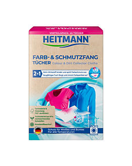 Heitmann Salviette acchiappacolore e sporco, 45 pezzi.