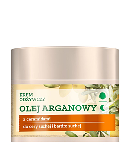 Herbal Care Krem odżywczy do twarzy Olej Arganowy z ceramidami 