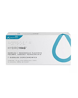 HydroVag, Globulki dopochwowe z kwasem hialuronowym i mlekowym, 7 szt.