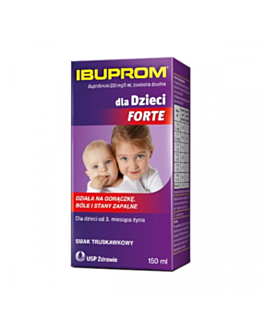 Ibuprom dla Dzieci Forte zawiesina doustna 200 mg/5ml, 150 ml