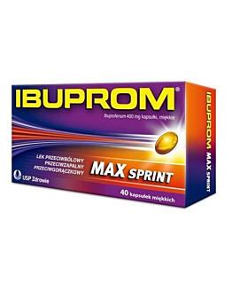 Ibuprom MAX Sprint 400 mg, 40 kapsułek