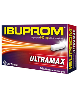 Ibuprom Ultramax tabletki powlekane 600 mg 10 tabl.