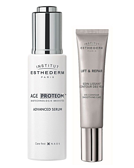 Institut Esthederm Age Proteom serum + Lift & Repair krem pod oczy + zestaw próbek