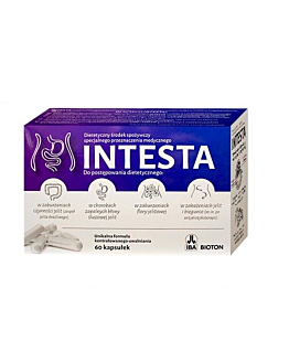 Intesta 150 mg, Preparat do stosowania w zaburzeniach funkcjonowania jelit, Kapsułki