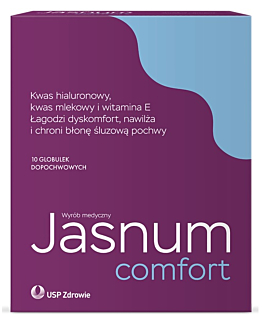 Jasnum Comfort, Globulki dopochwowe z kwasem hialuronowym i mlekowym