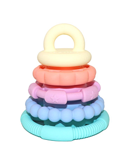Jellystone Designs Gryzak Silikonowy Mała Wieża Pastelowy