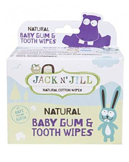Jack'N'Jill Naturalne Chusteczki do mycia dziąseł niemowląt 25 szt.