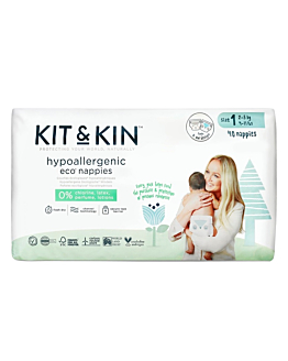 Kit And Kin Biodegradowalne Pieluszki Jednorazowe Rozm. 1 Mini Owieczka/Sówka
