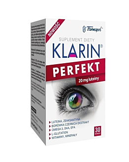 Klarin Perfekt, Suplement diety zawierający składniki wspomagające wzrok, Tabletki