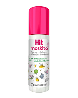 HIT Moskito dla dzieci, Spray z olejkami roślinnymi na komary, kleszcze i meszki