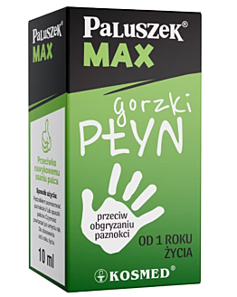 Paluszek Max Płyn Przeciwko Obgryzaniu Paznokci i Nawykowemu Ssaniu Palca 10 ml