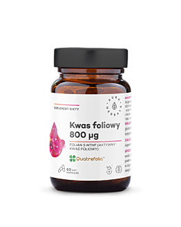 Aura Herbals Kwas Foliowy 800 ug Quatrefolic®, kapsułki